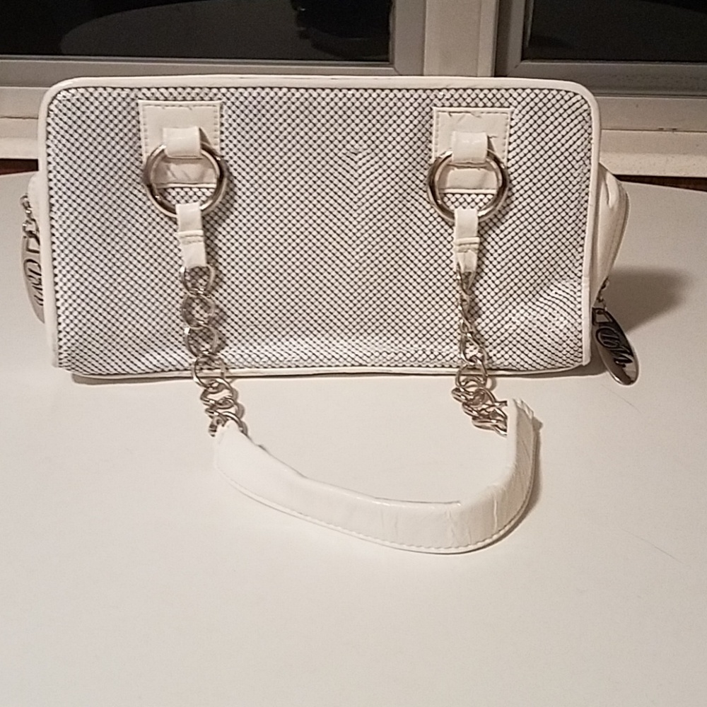 WD Whiting & Davis Small White Mesh Purse 👛